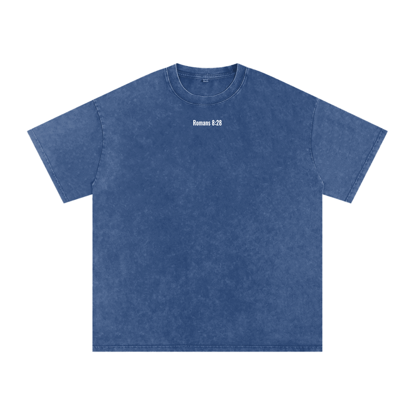 Snow Washed Oversized Cotton T-shirt(romans 8:28)