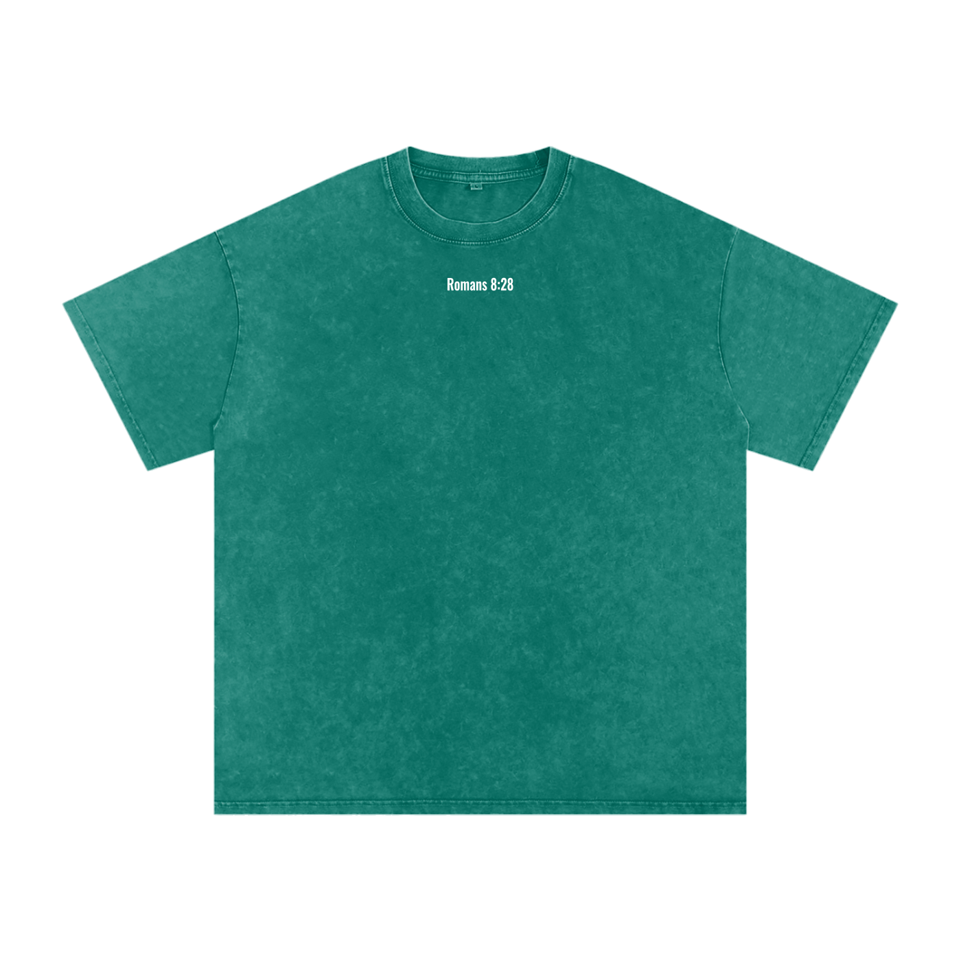 Snow Washed Oversized Cotton T-shirt(romans 8:28)