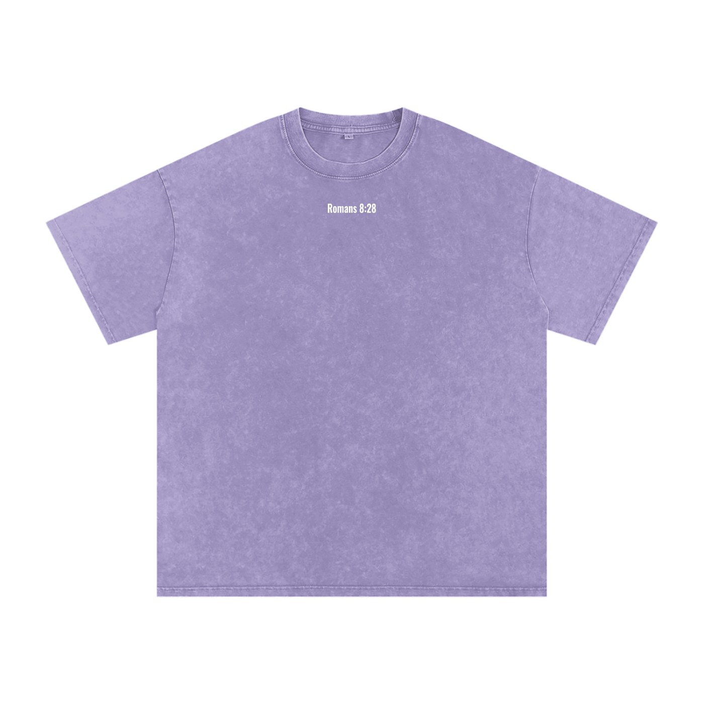 Snow Washed Oversized Cotton T-shirt(romans 8:28)