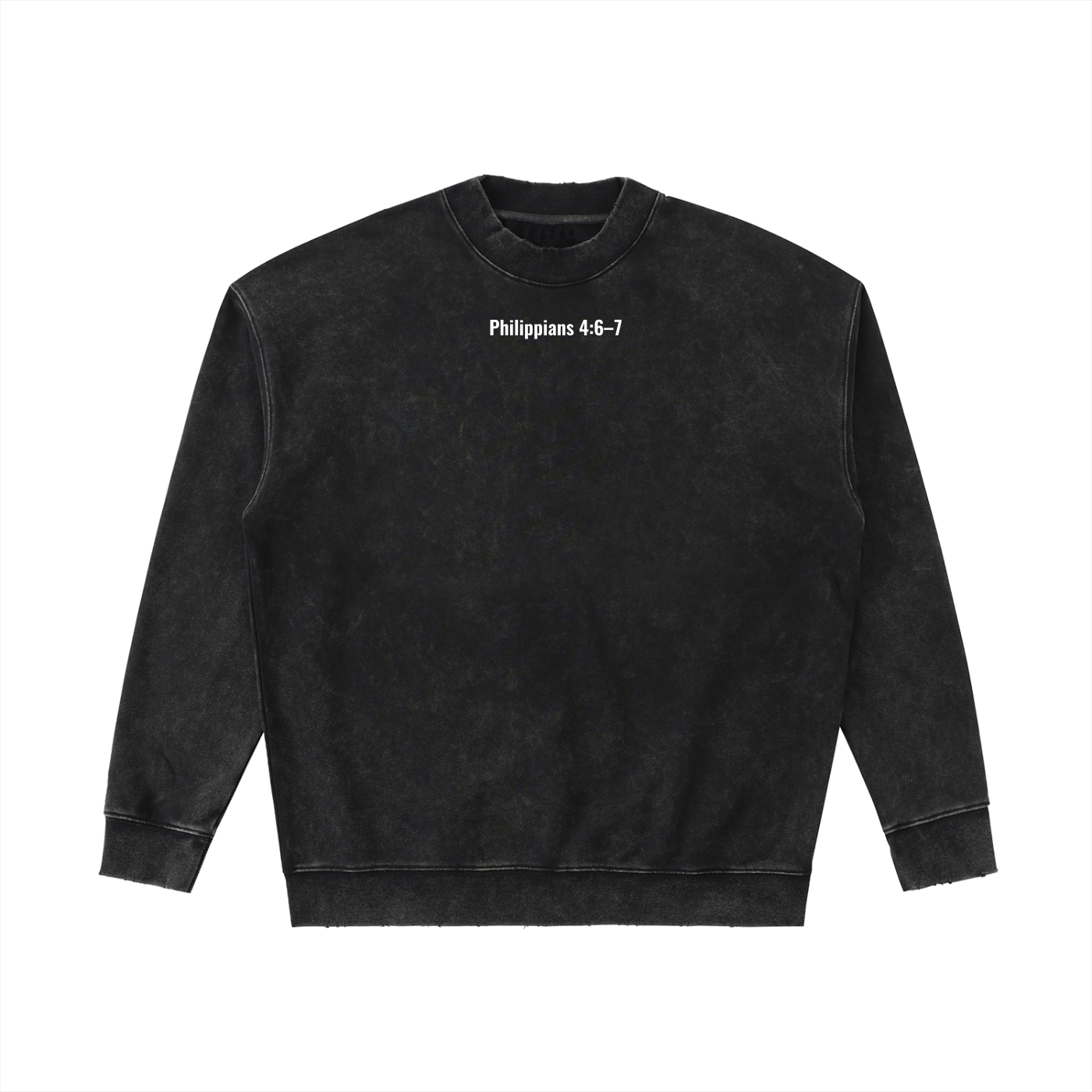 Drop Shoulder Crewneck Sweatshirt(Philippians 4:6-7)