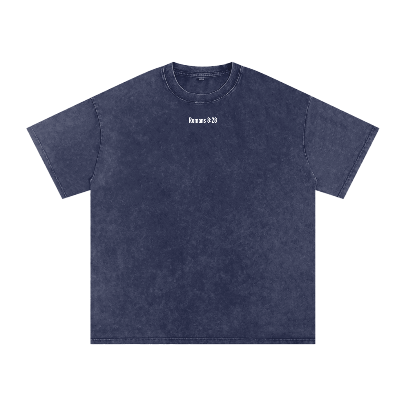 Snow Washed Oversized Cotton T-shirt(romans 8:28)