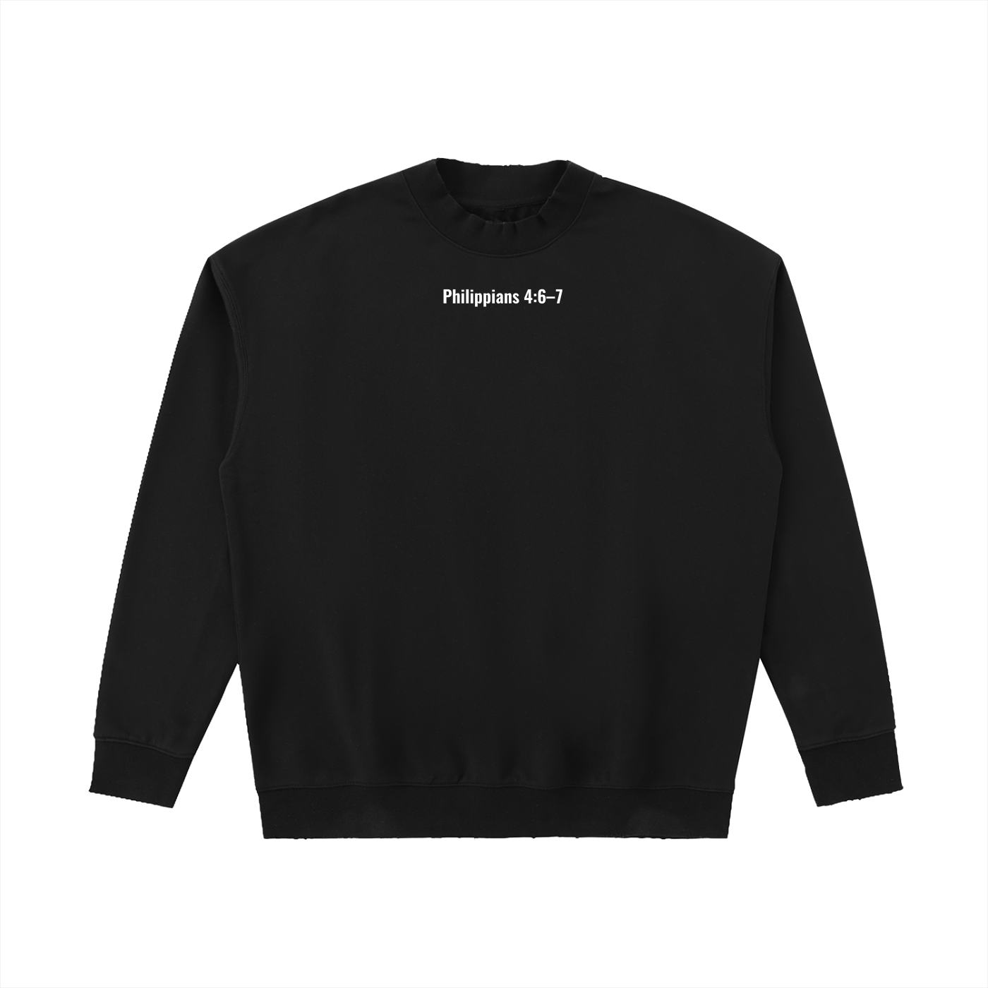 Drop Shoulder Crewneck Sweatshirt(Philippians 4:6-7)