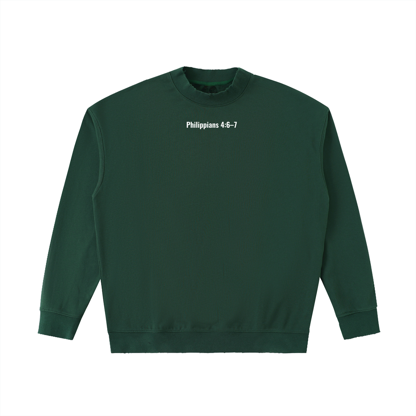 Drop Shoulder Crewneck Sweatshirt(Philippians 4:6-7)