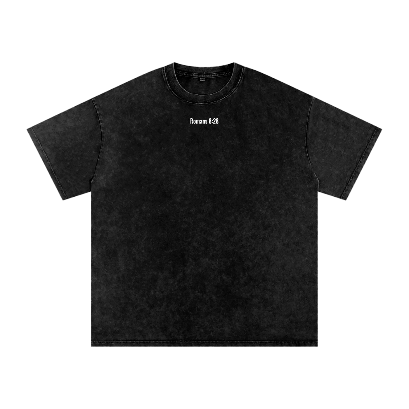 Snow Washed Oversized Cotton T-shirt(romans 8:28)