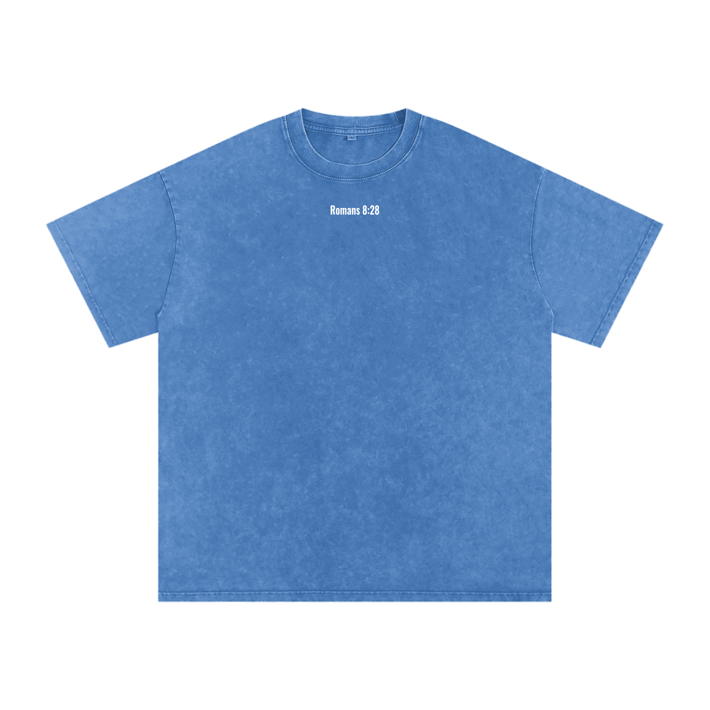 Snow Washed Oversized Cotton T-shirt(romans 8:28)