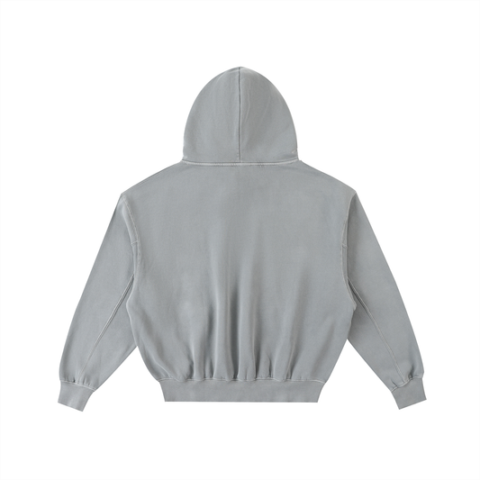 Frayed Enzyme Washed Fleece hoodie (Colossians 3:23)