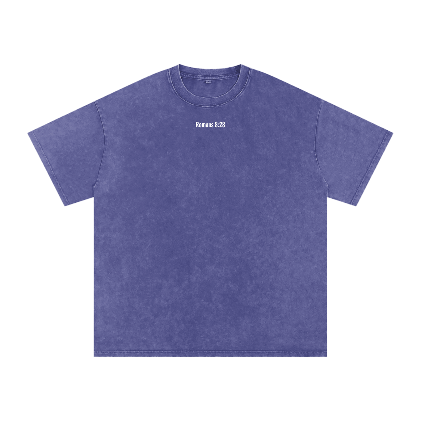 Snow Washed Oversized Cotton T-shirt(romans 8:28)