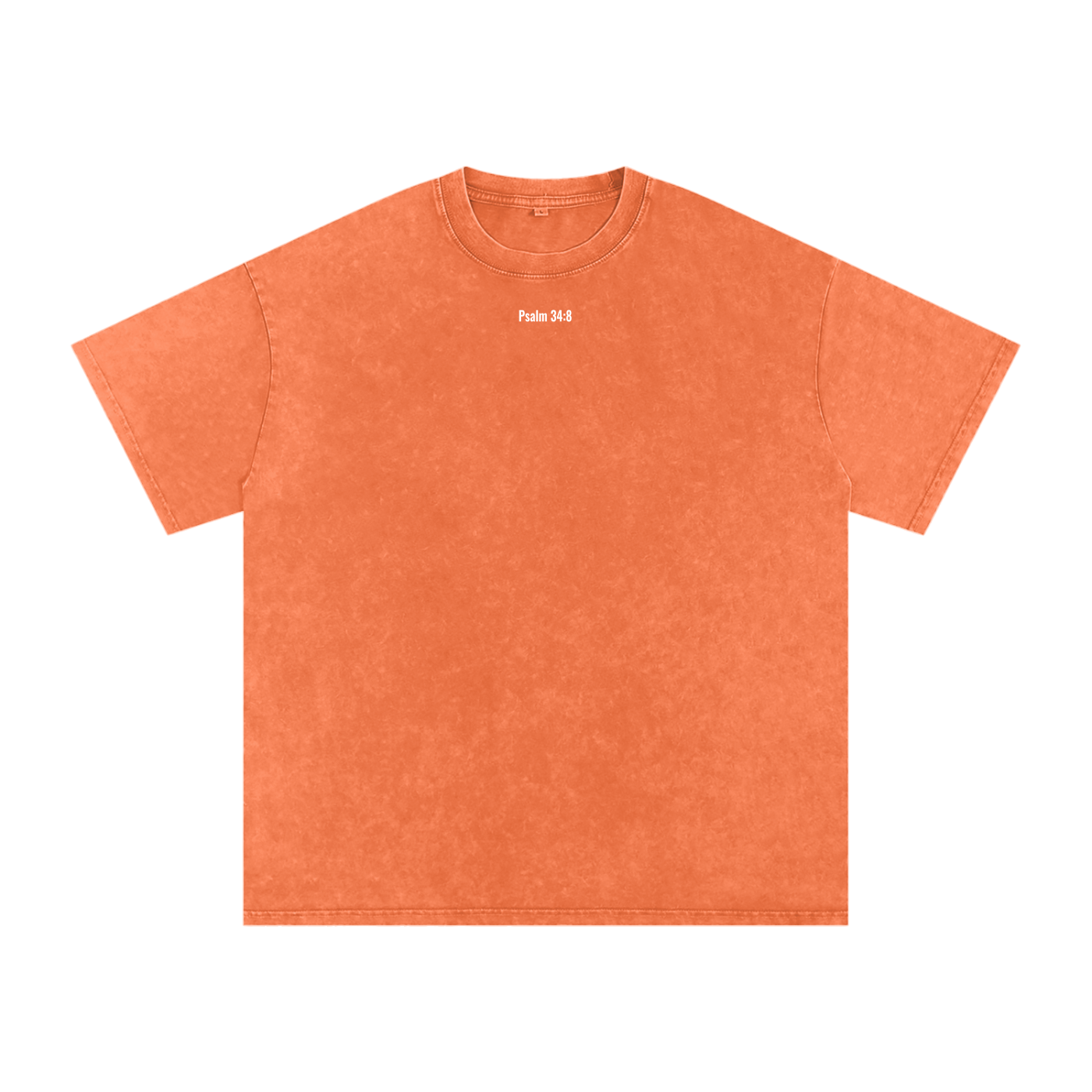 Snow Washed Oversized Cotton T-Shirt(psalm 34:8)