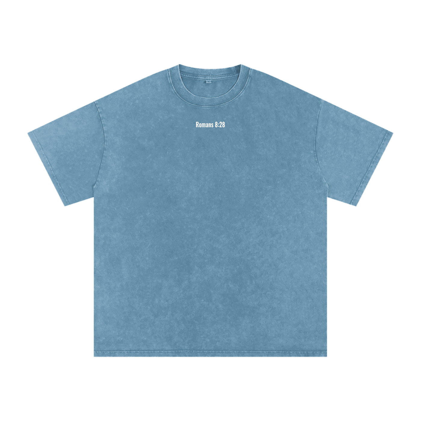Snow Washed Oversized Cotton T-shirt(romans 8:28)