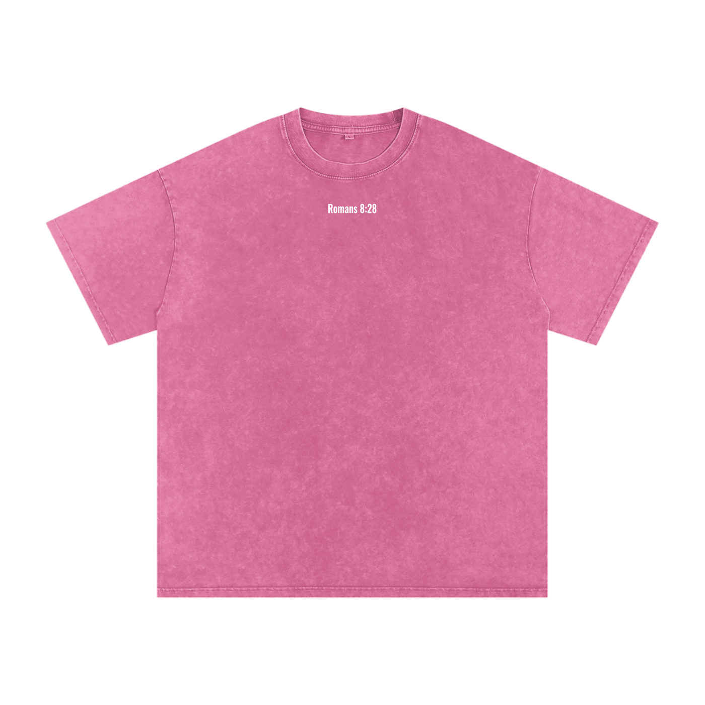 Snow Washed Oversized Cotton T-shirt(romans 8:28)