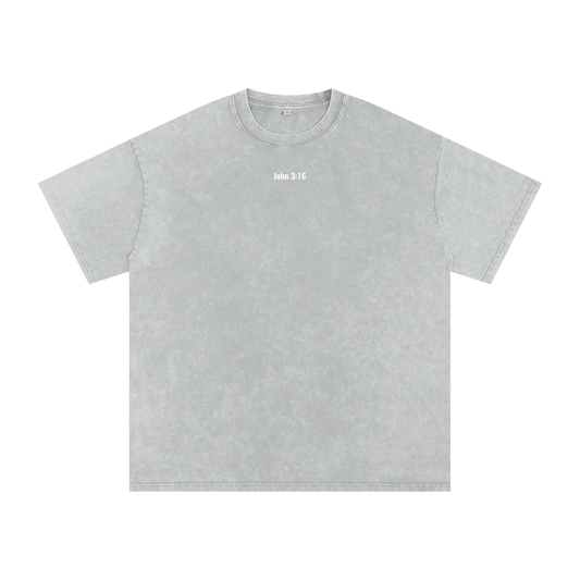 Snow Washed Oversized Cotton T-Shirt(3:16)