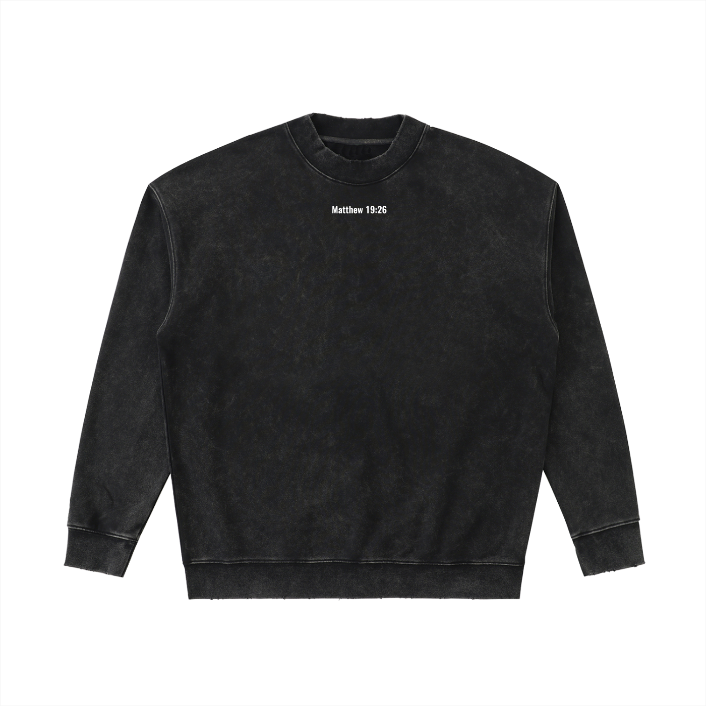 Drop Shoulder Crewneck (Matthew 19:26)