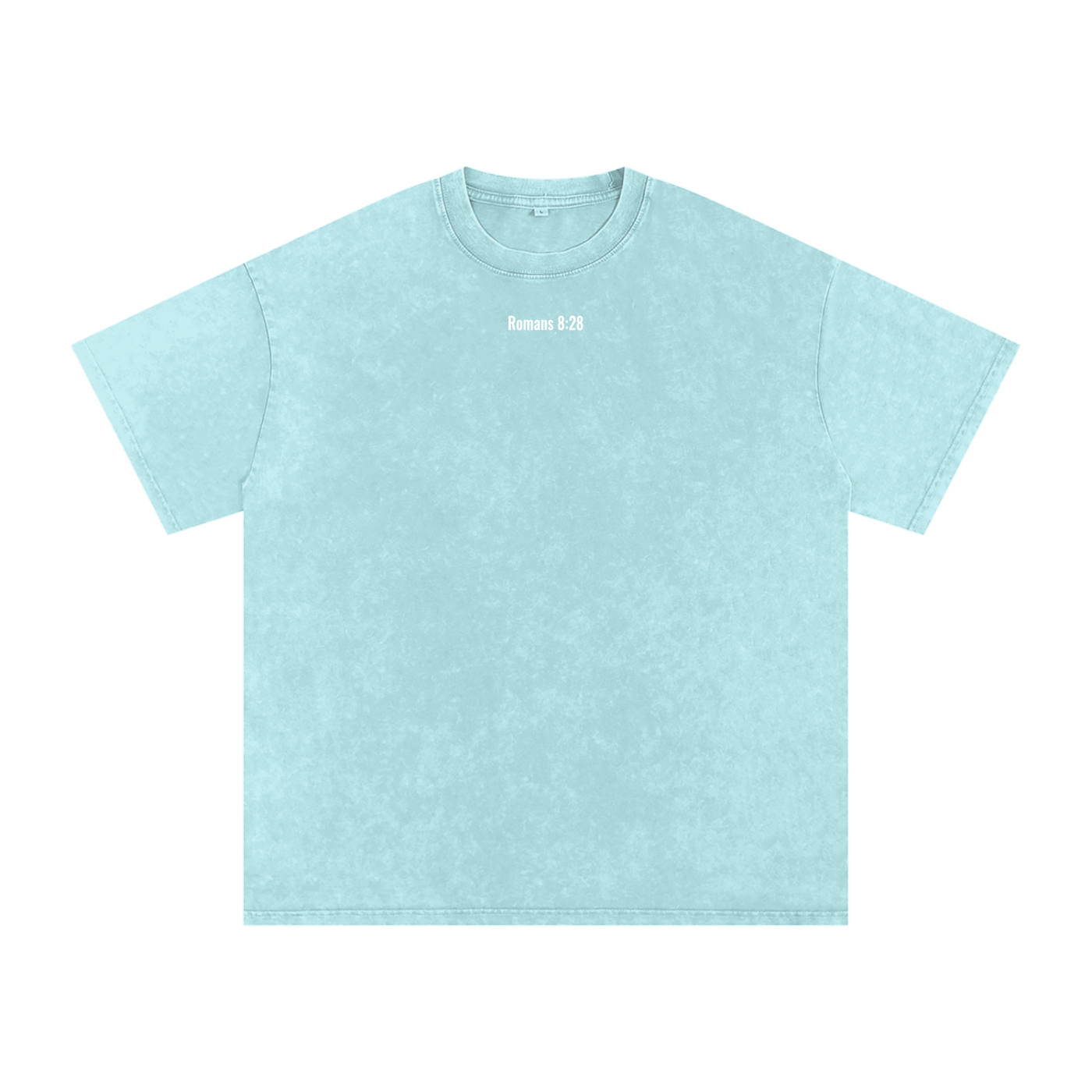 Snow Washed Oversized Cotton T-shirt(romans 8:28)