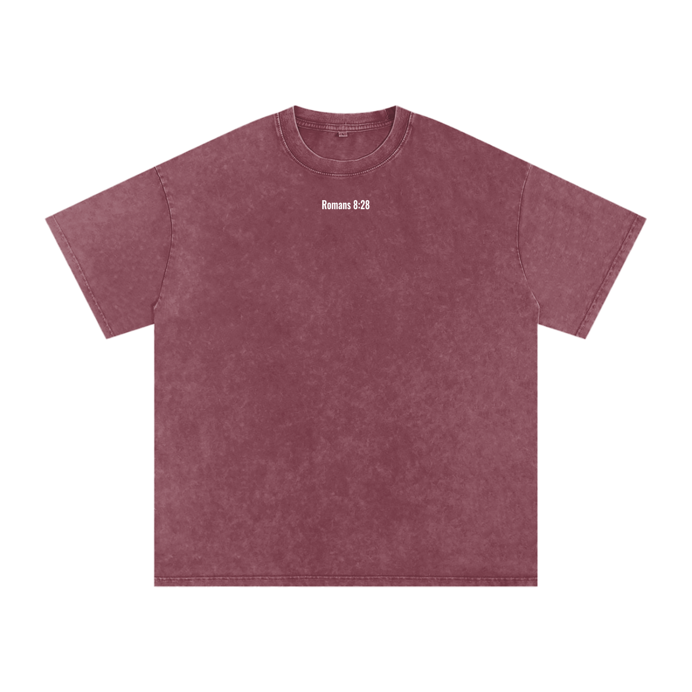 Snow Washed Oversized Cotton T-shirt(romans 8:28)