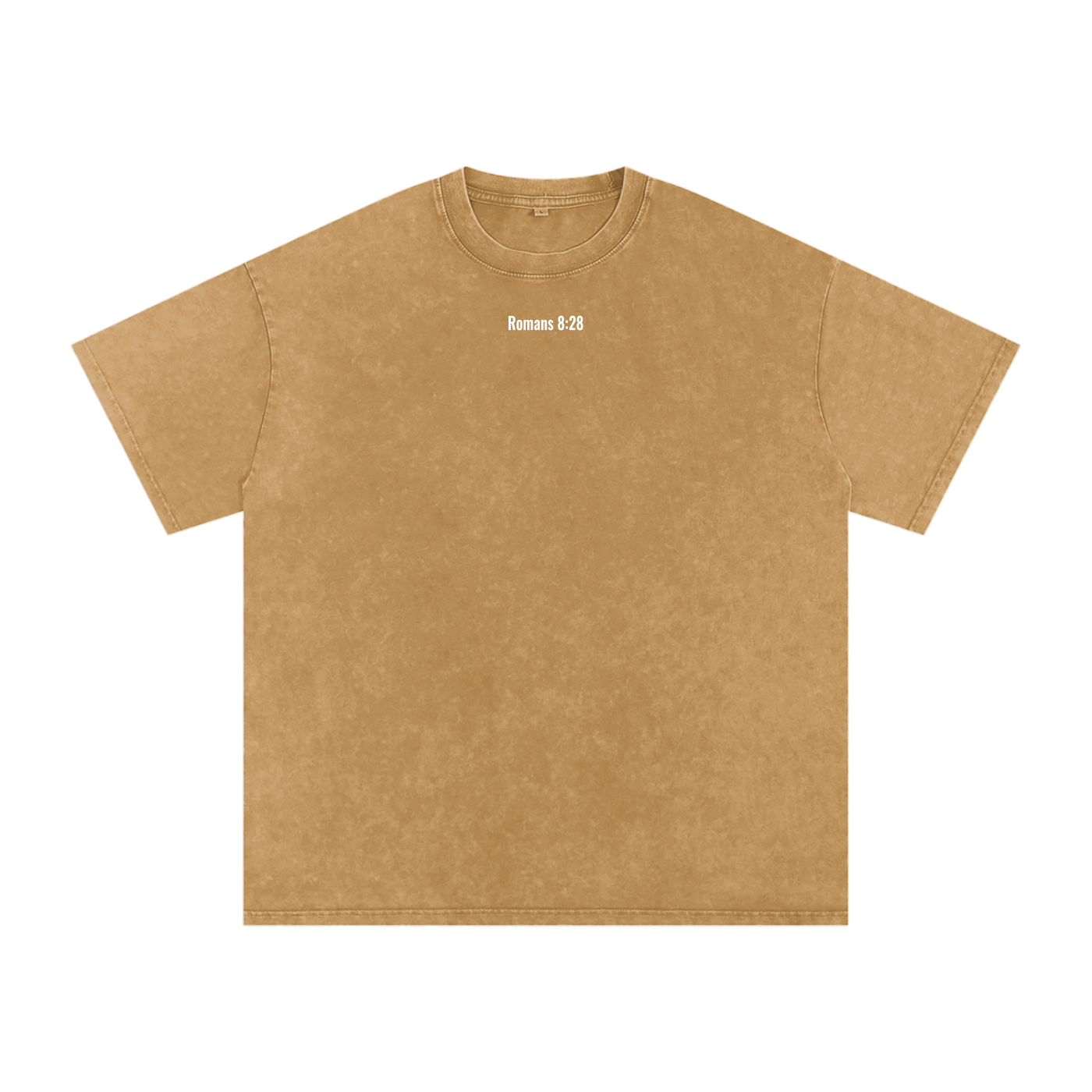 Snow Washed Oversized Cotton T-shirt(romans 8:28)