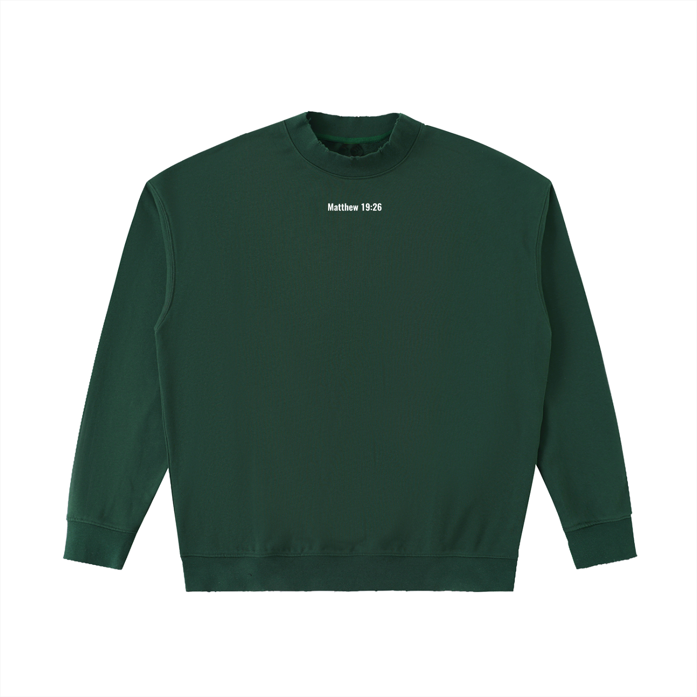 Drop Shoulder Crewneck (Matthew 19:26)