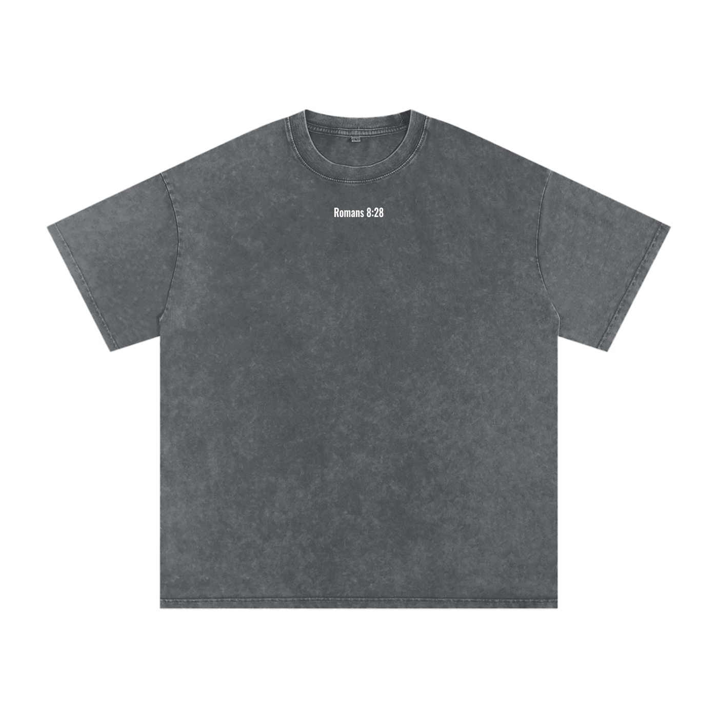 Snow Washed Oversized Cotton T-shirt(romans 8:28)